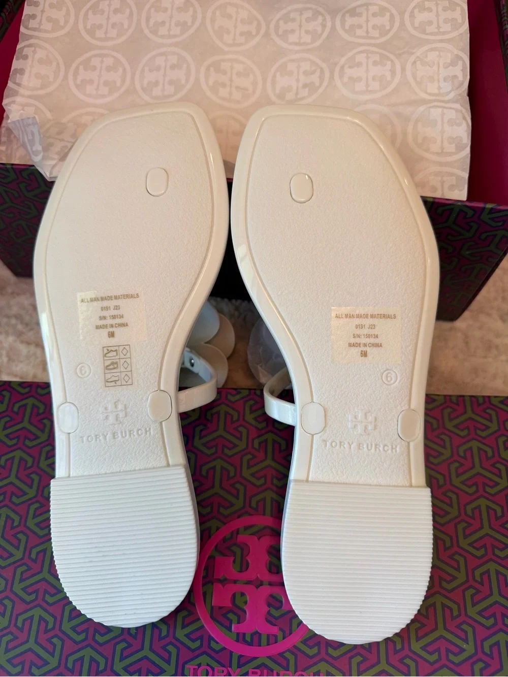 Tory Burch Flower Jelly Sandals